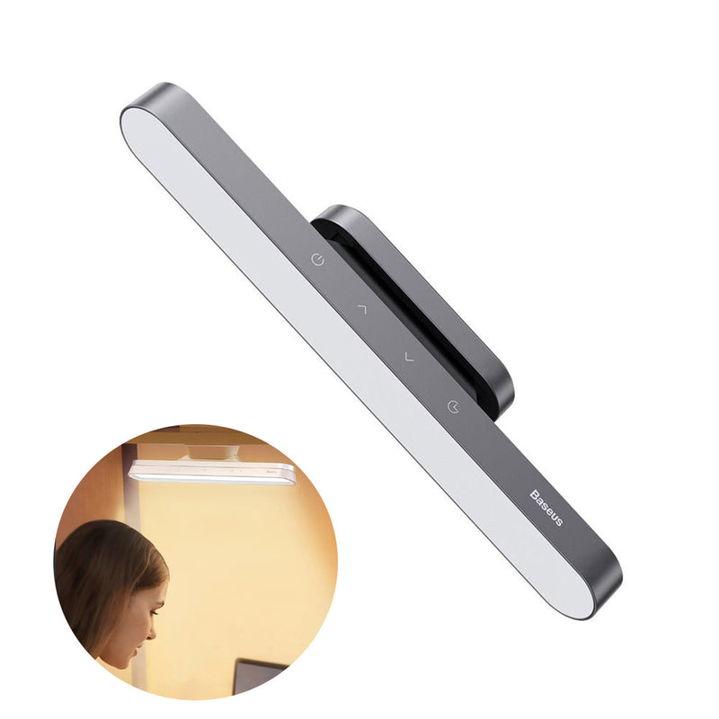 Baseus Magnetic Stepless Dimming Charging Desk Lamp (Deep Grey) (DGXC-C0G)