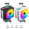 Jonsbo CR-1400 V2 ARGB Silent Series 90MM Single-Tower CPU Cooler (Black, White)