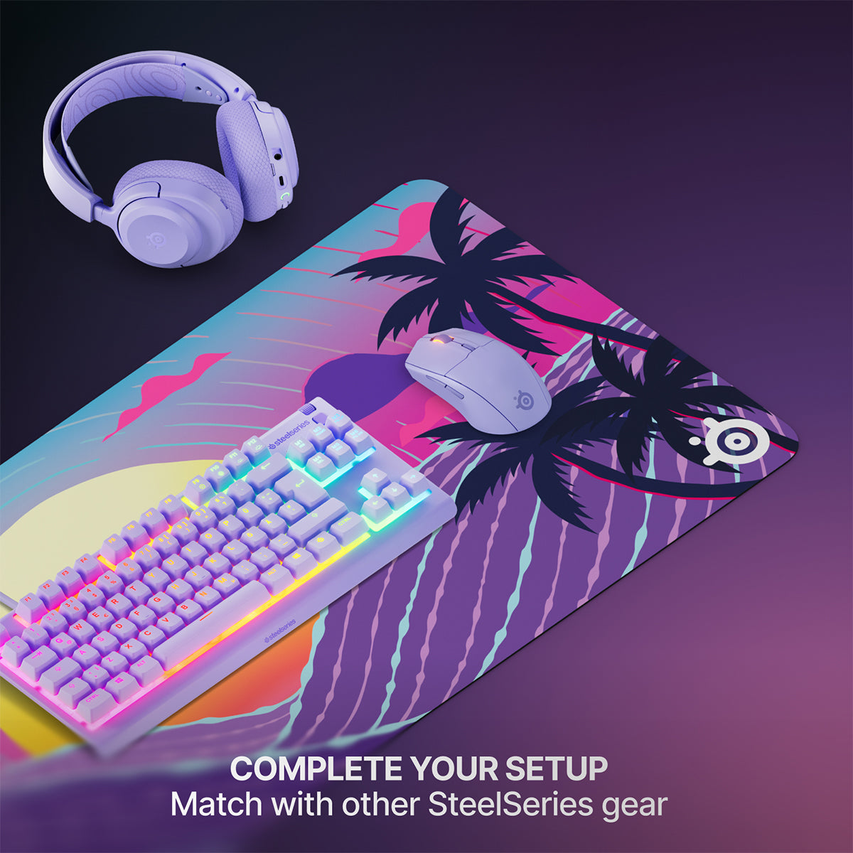 Steelseries QCK Cloth Mousepad (Neon Sunset)