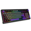 E-Yooso Z-101 RGB 101 Keys Tri-Mode Hot-Swappable Mechanical Keyboard Grey/Black/Purple