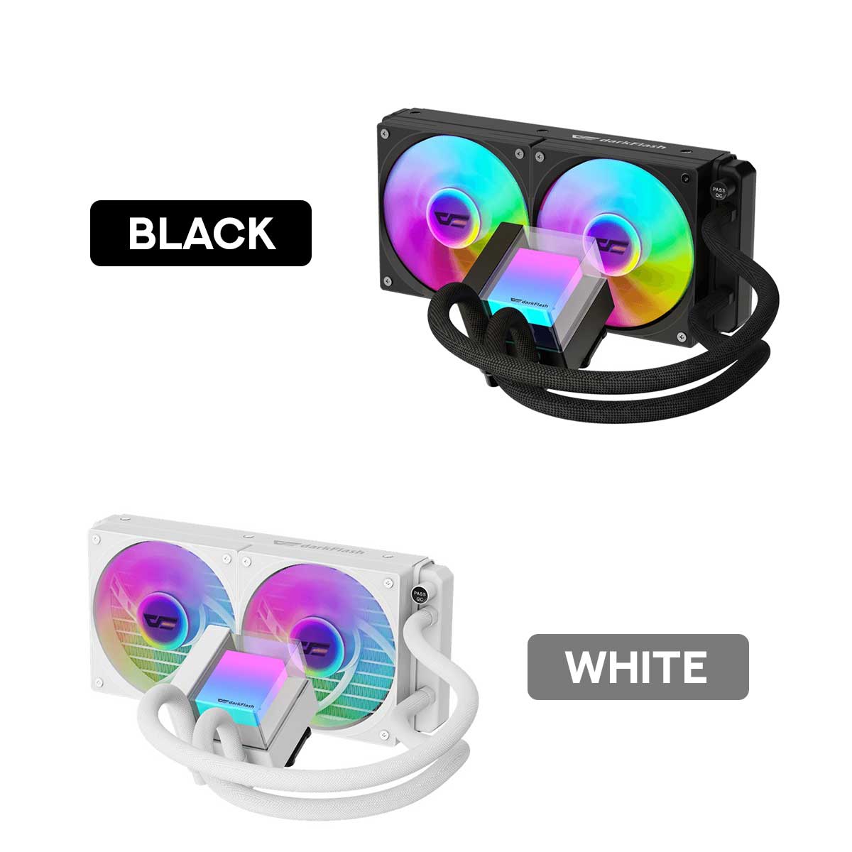 DarkFlash Cube CB240 ARGB AIO 240mm Liquid CPU Cooler