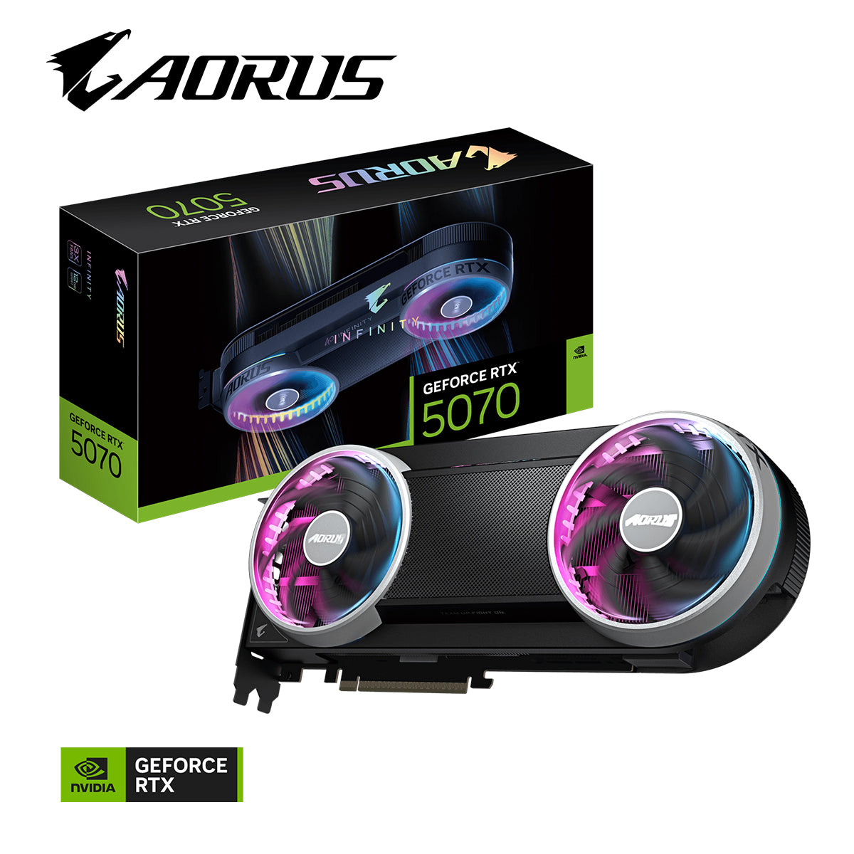 Gigabyte Aorus GeForce RTX 5070 Infinity 12GB GDDR7 Graphics Card