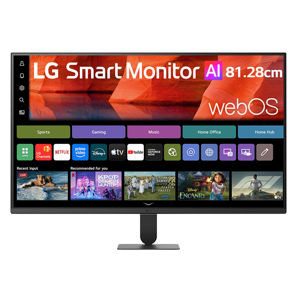 LG 32U501SB-B 32" FHD (1920x1080) 120Hz 5ms GTG VA Smart Monitor