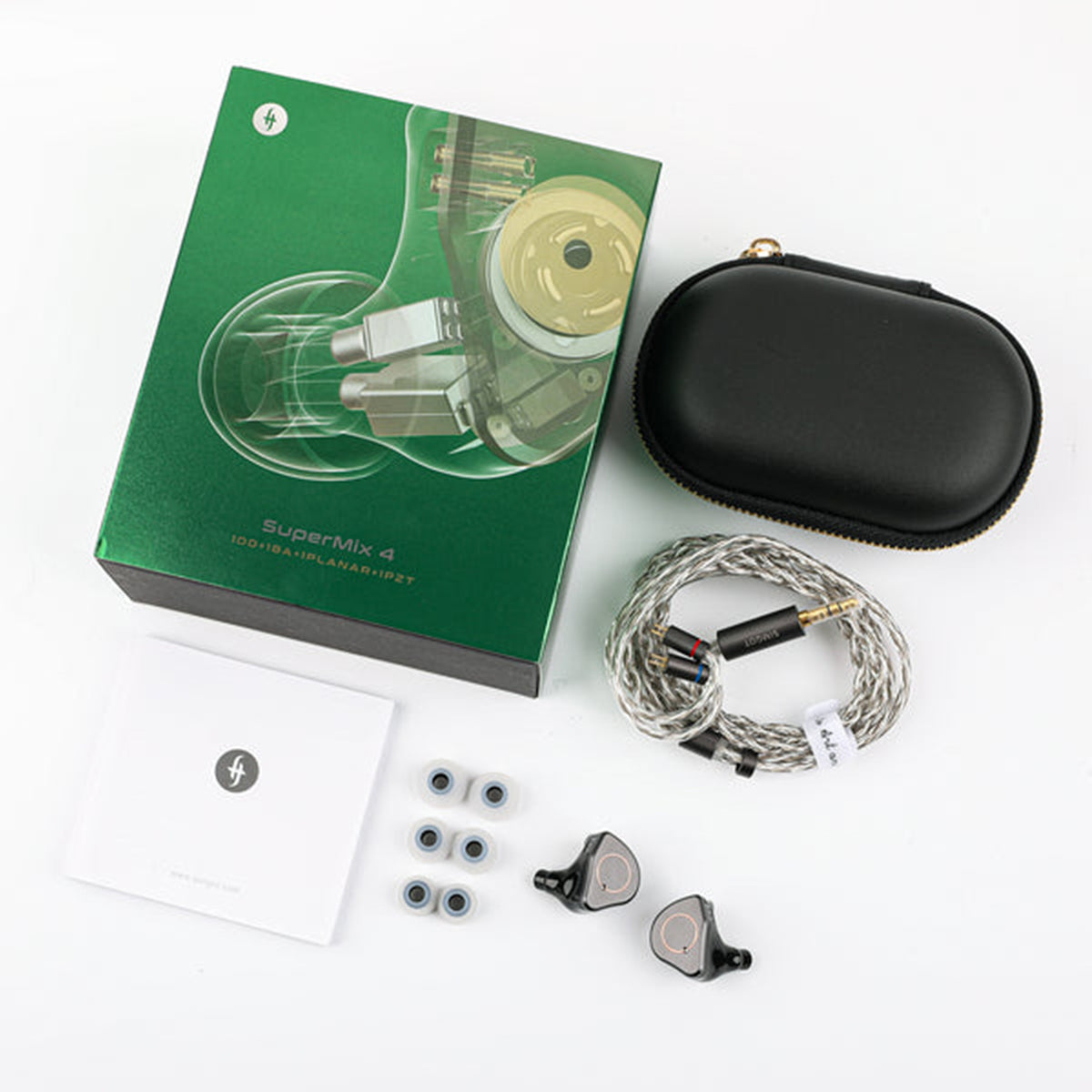 SIMGOT SuperMix 4 1DD + 1BA + 1 Planar + 1PZT Hybrid Drivers Earphones