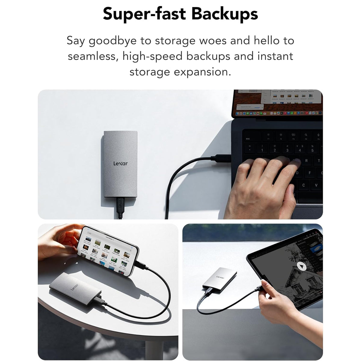 Lexar ES3 USB 3.2 Gen 2 Type-C Portable SSD