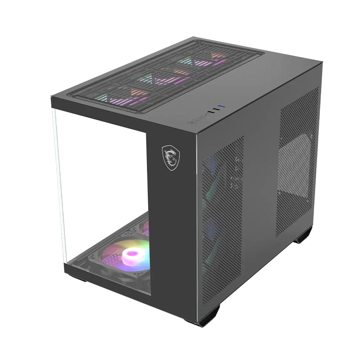 MSI Pro PANO M120L Mini Tower PC Case (Black)