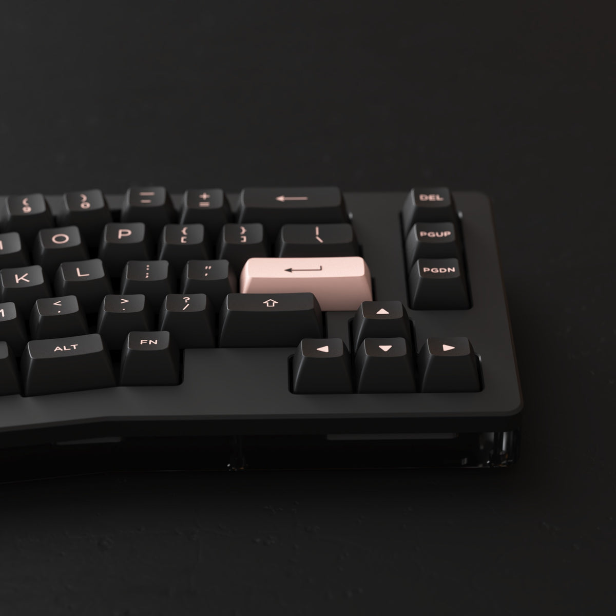 AKKO ACR Pro Alice Plus Spray Painted Acrylic Black Pre-Assembled Version RGB Mechanical Keyboard