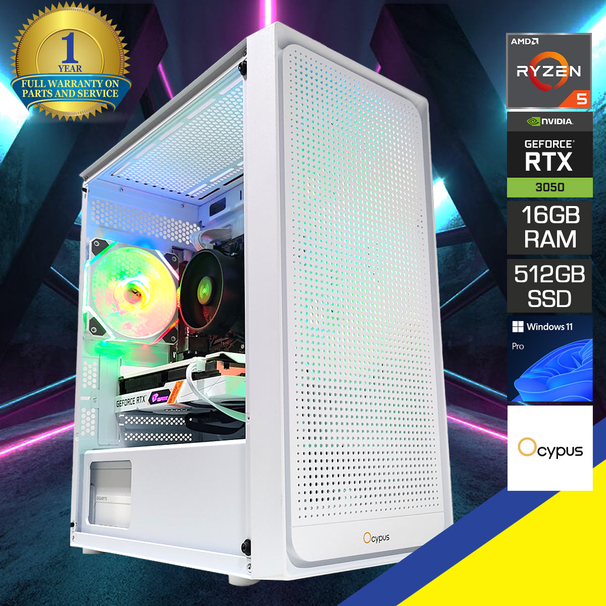 Alpha C50 White Desktop Gaming PC