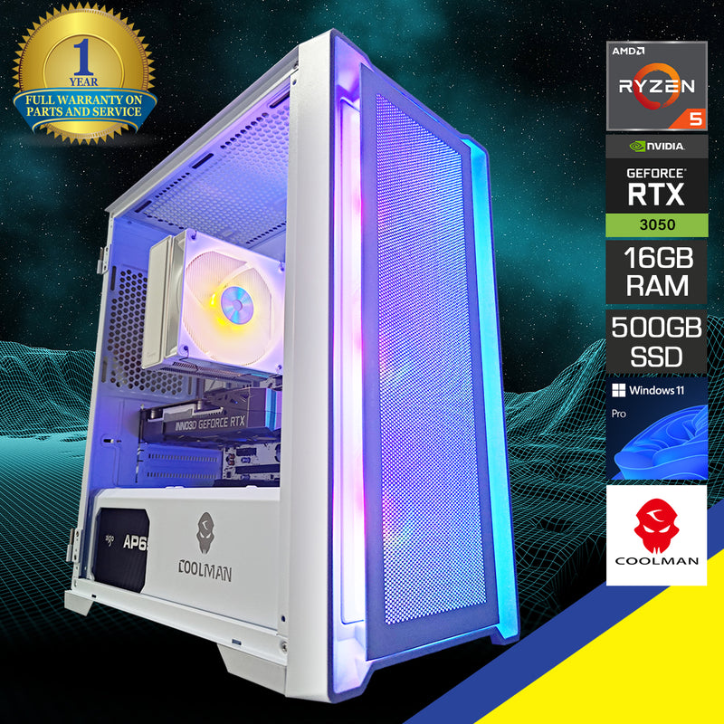 Alpha Ruby White Desktop Gaming PC