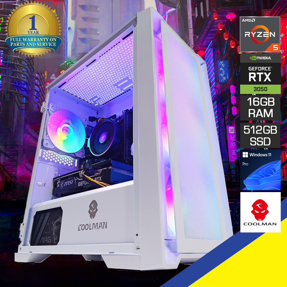 Home All products Alpha Ruby White Desktop Gaming PC