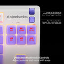 SteelSeries Apex 3 TKL RGB Gaming Keyboard (Amethyst) 