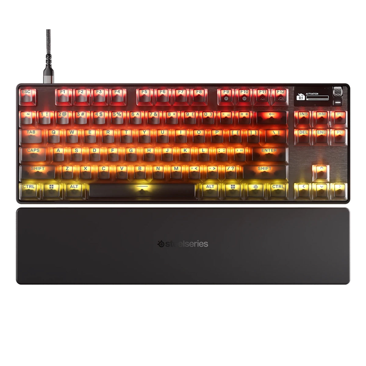 SteelSeries Apex Pro TKL Gen 3 Wired Gaming Keyboard (Omnipoint 3.0 Switches) (Steel) (64981)