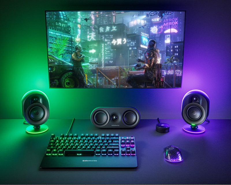 Steelseries Arena 9 Immersive 5.1 Gaming Speaker System With Reactive Illumination