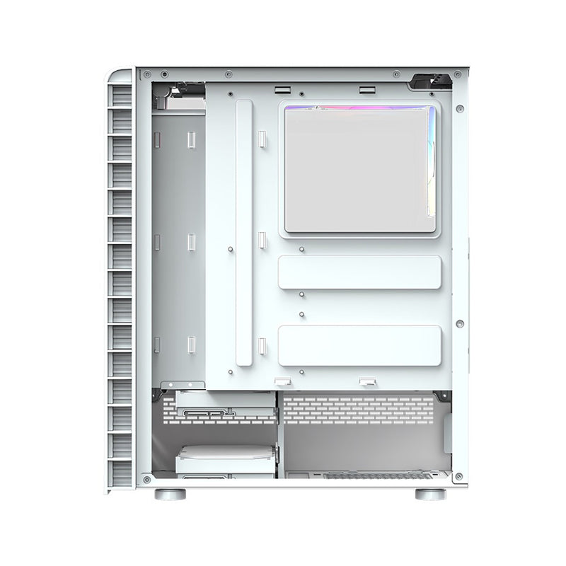 XYZ Airone 300 Glass Edition ATX PC Case with 6 Pre-Installed 120mm Airplus 100 ARGB Fans 