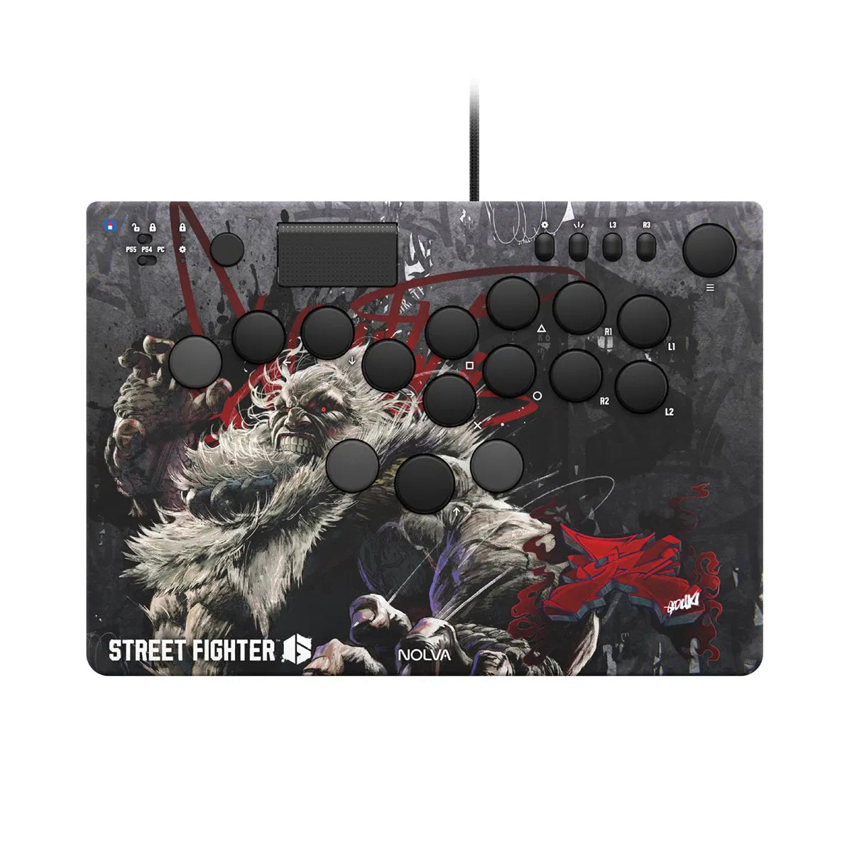 Hori Street Fighter 6 Nolva Mechanical All-Button Arcade Controller