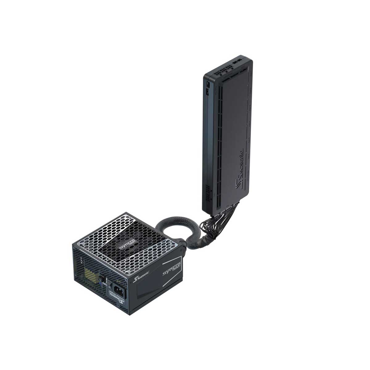 Seasonic Syncro Q704 Aluminum Mid Tower PC Case + DGC-750 750W 80+ Gold Power Supply (SSR-750FA2)