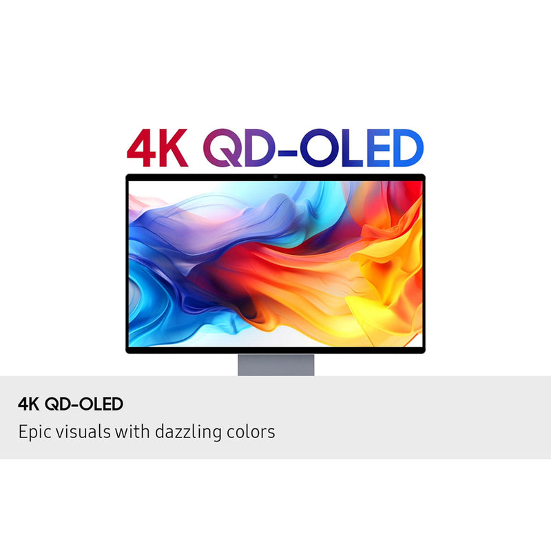 Samsung M9 M90SF LS32FM902SEXXP 32" 4K (3840x2160) 165Hz 0.03ms GTG OLED Vision AI Smart Monitor with Tilt, Pivot & Height Adjustmen (Eclipse Silver)