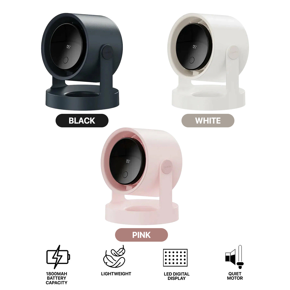 Vyvylabs S04 Digital Desktop Fan 