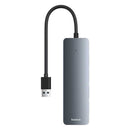 Baseus UltraJoy Series 4-Port Hub Lite USB-A & Type-C to 4xUSB 3.0 (Space Grey) (B0005280B811-00)