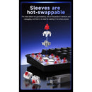 Nacodex x Ajazz NK61 Mixed Light 61 Keys Wired Hot-Swappable Mechanical Keyboard (Pearly White) (Red Switch)