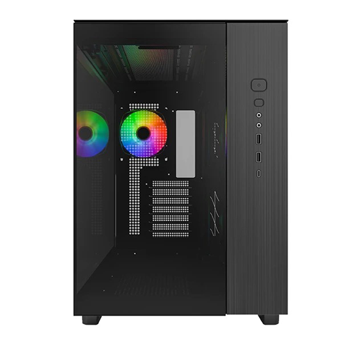 Montech King 65 Pro Mid Tower PC Case (Black, White)