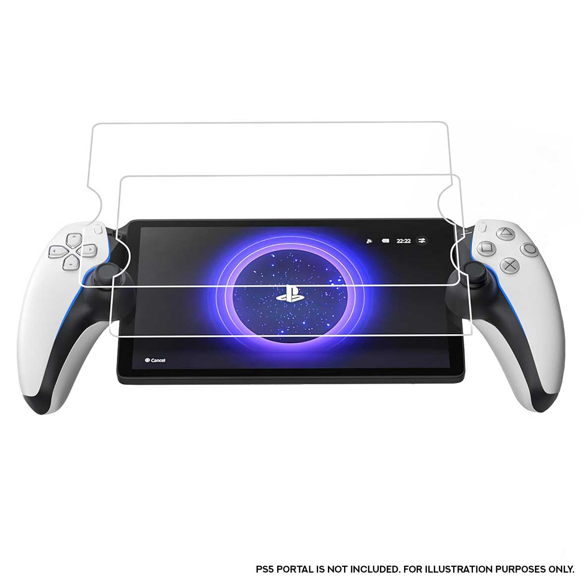 JSAUX Ultra Clear Tempered Glass Screen Protector for PS5 Portal 2-Pack (GP0121)