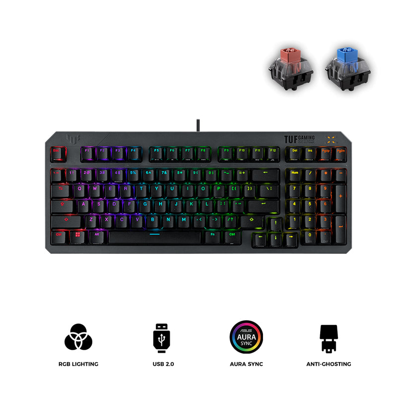 Asus TUF K3 Gen II RA07 RGB IP57 Wired Optical Mechanical Gaming Keyboard