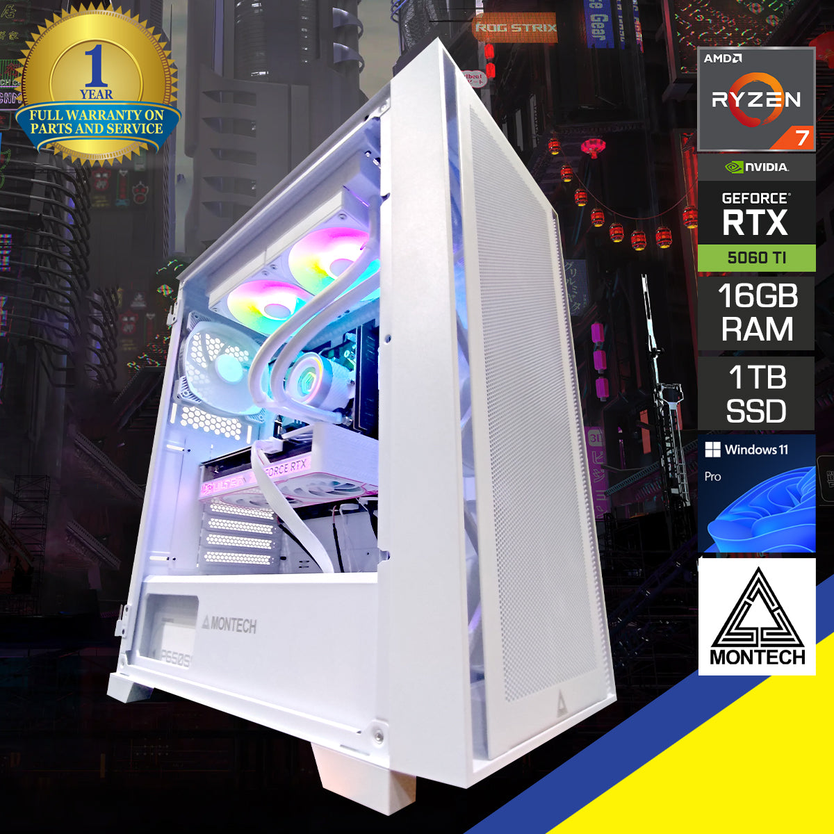 Aurora Air White Desktop Gaming PC