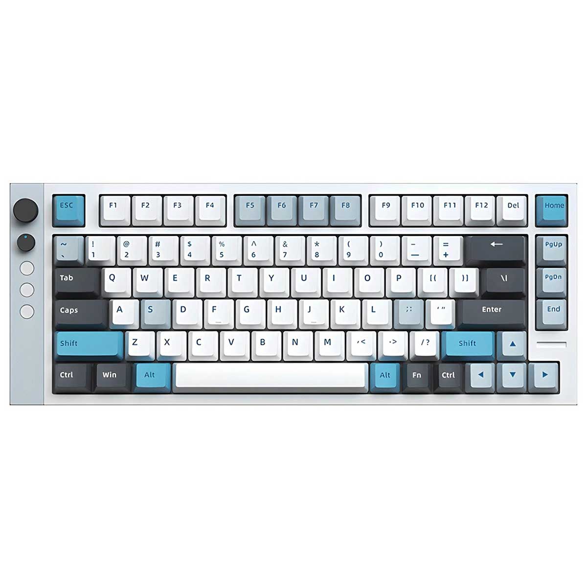 Lamzu Jet75 RGB 82 Keys Hall Effect Aluminum Case Wired Magnetic Gaming Keyboard White/Blue