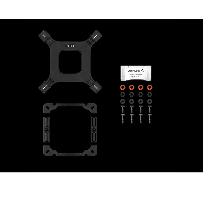 Deepcool AG400 Digital ARGB Single Tower CPU Cooler With A Temperature Display 