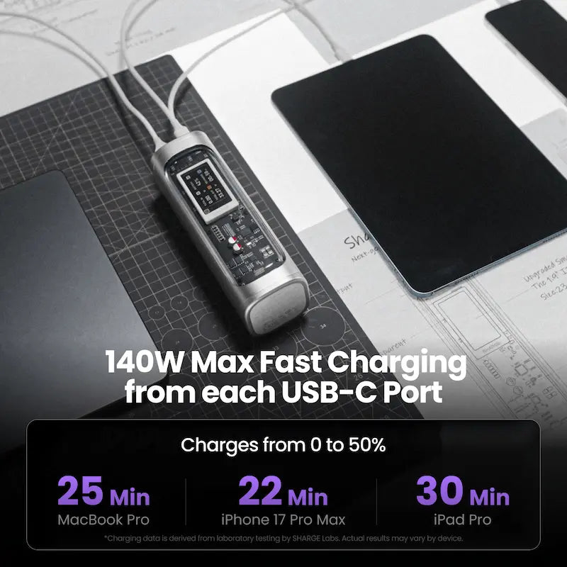 Shargeek 300 Power Bank 24000mAh 300W (Silver) (X3)
