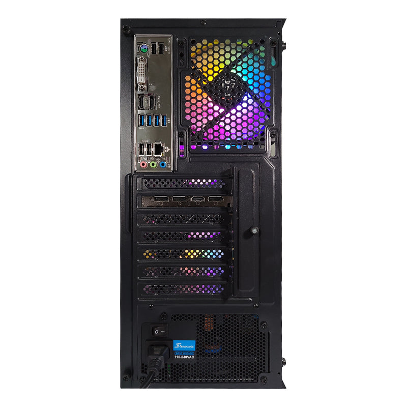 Alpha Hermes Black Gaming PC | AMD Ryzen 5 5600X | 16GB RAM | 500GB SSD | RX 6600 | Windows 11 Pro