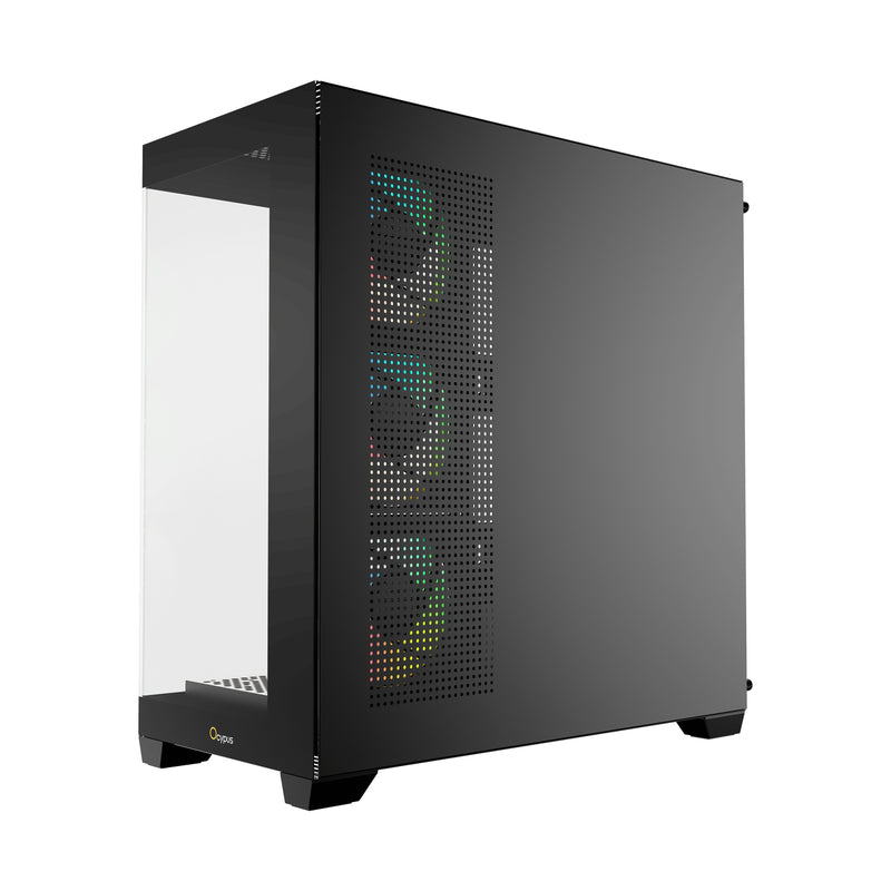Ocypus Gamma C72 ARGB Mid-Tower Panoramic View Case with ARGB Fans | DataBlitz