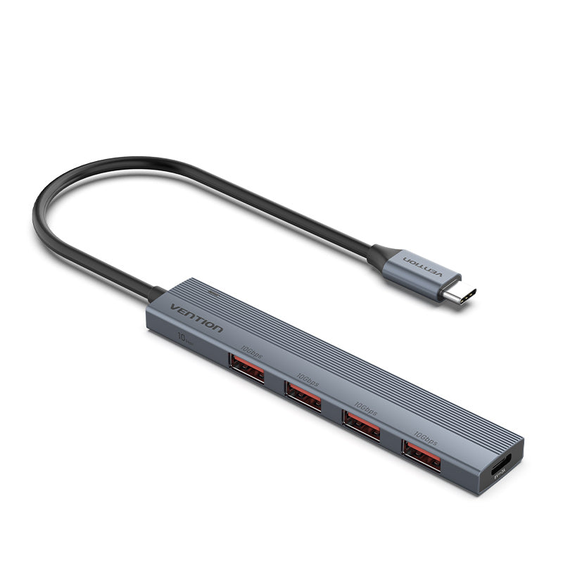 Vention 5-in-1 USB-C Mini Hub - USB-C to USB 3.2 Gen2 Type-A x 4 - 0.15M (CKHHB)