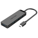 Vention 5-in-1 USB 3.0 Hub - USB-A to USB 3.0 x 4 + Micro-B 