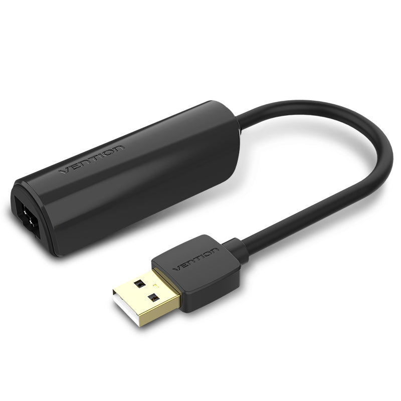Vention USB 2.0 Ethernet Adapter - USB-A + RJ45 - 0.15M (CEGBB)