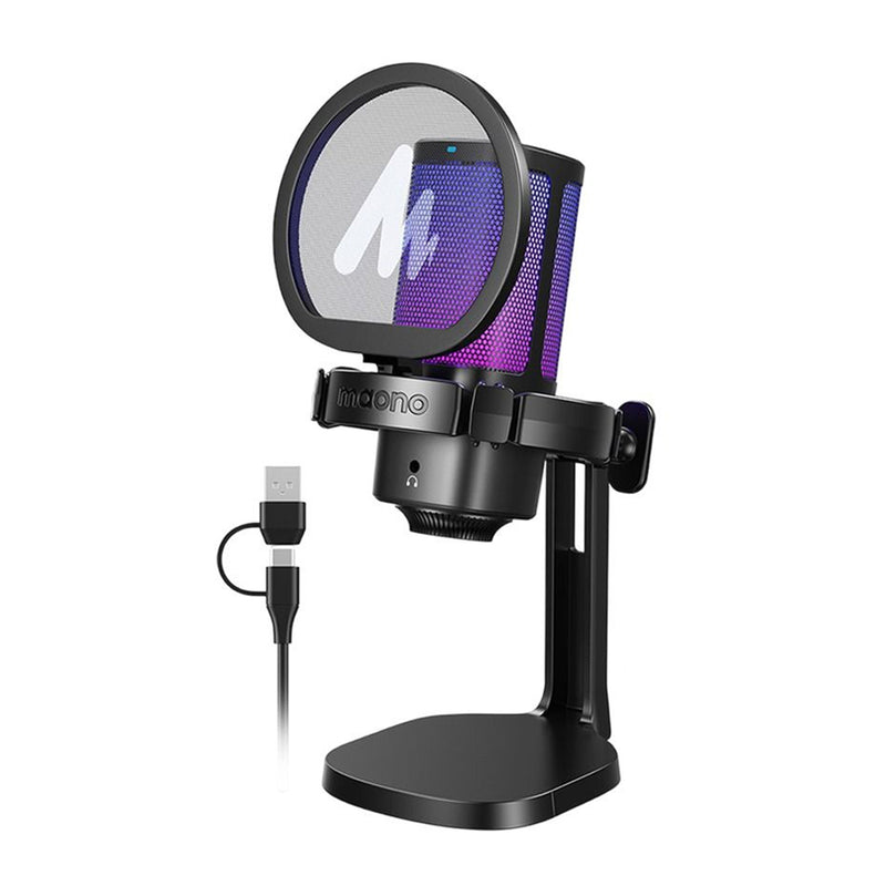 Maono DGM20G USB RGB Gaming Condenser Noise Canceling Microphone