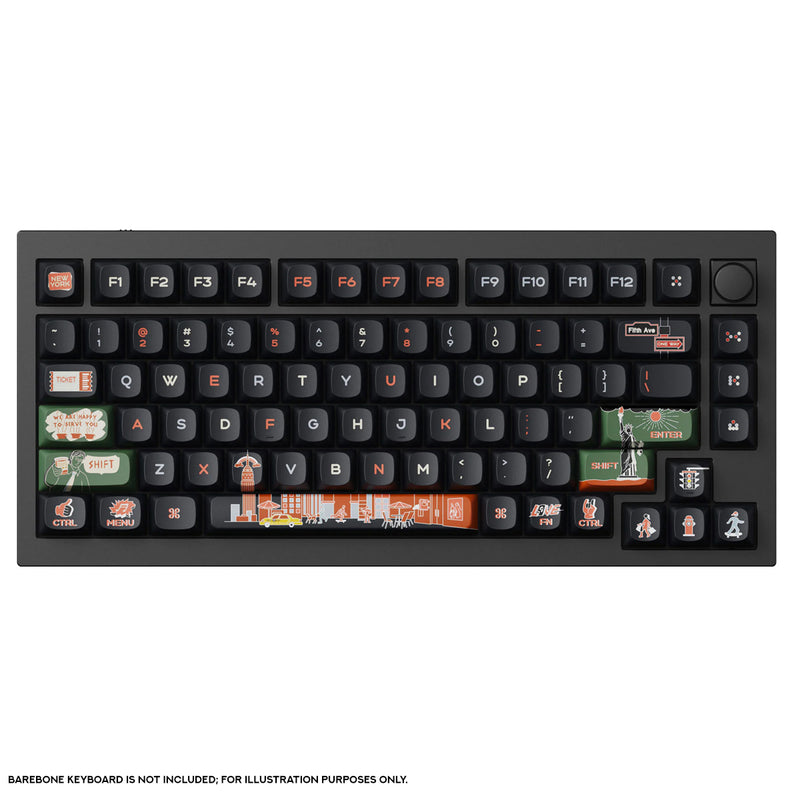 Keychron OSA Dye-Sub PBT Full Set 140 Keys Keycap Set (New York) (T40)