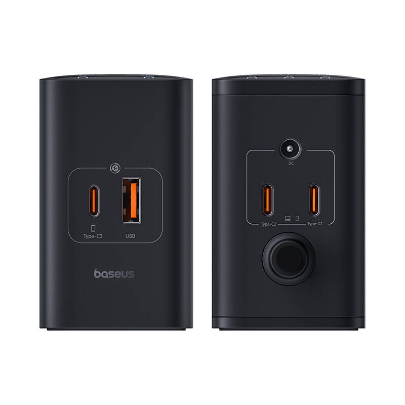 Baseus Digital GaN Intelligent Desktop Fast Charger 3C+U+DC 240W (Cluster Black) (P10163901113-00)