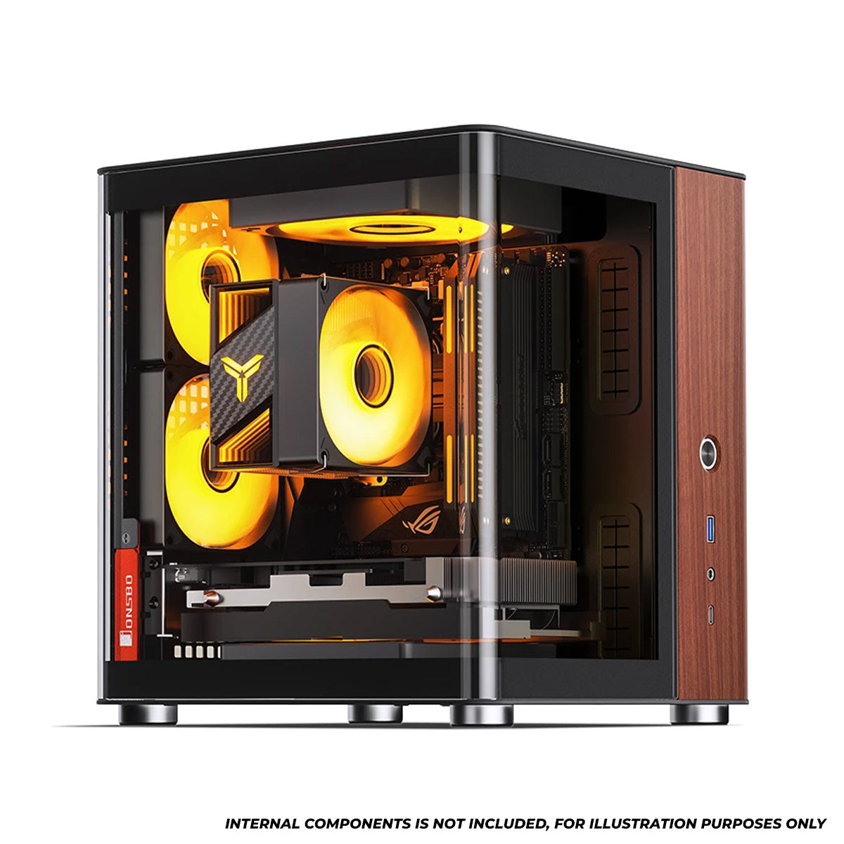 Jonsbo TK-0 ITX Separated Cabinet Computer Case (Black, White)
