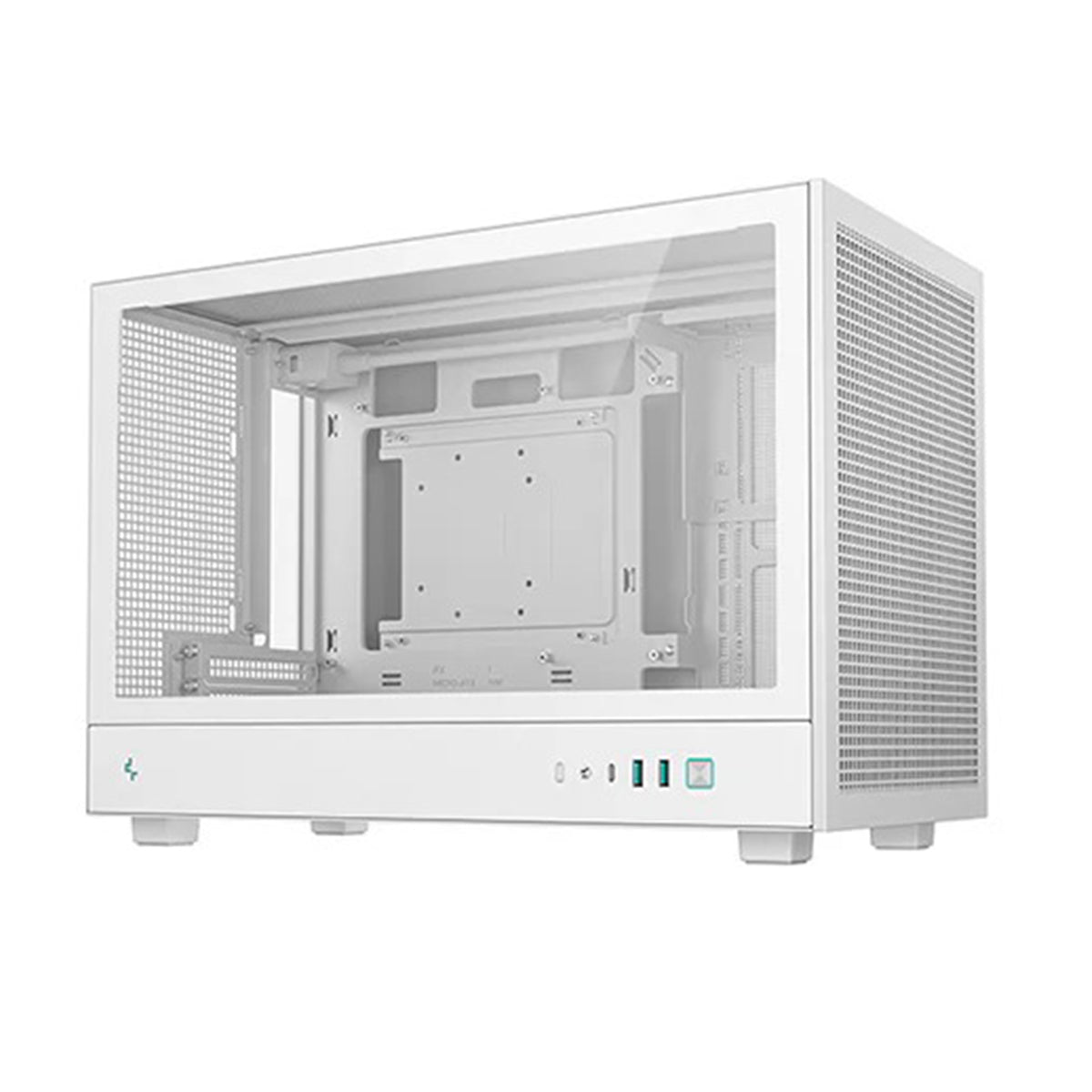 Deepcool CH260 High Airflow Mesh Panels M-ATX Compact Case (Black, White)