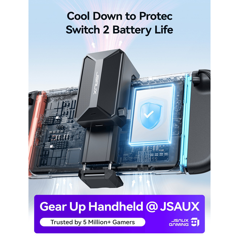 JSAUX Cooling Fan for Nintendo Switch 2 (Black) (GP0201A)