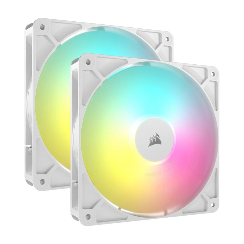 Corsair RS140 ARGB 140mm PWM Fan - White (Dual Pack) (CO-9050187-WW)