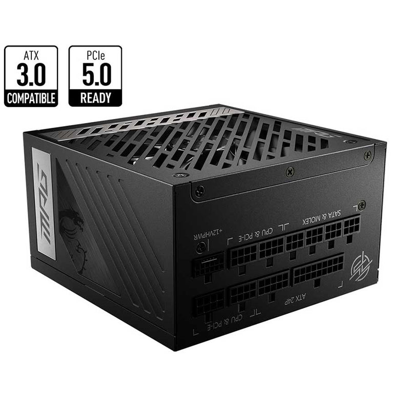 MSI MPG A850G PCIE 5.0 850W 80+ Gold Full-Modular Power Supply