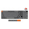 Keychron K17 Max QMK White Backlight Wireless Custom Mechanical Keyboard (Low Profile Gateron Mechanical Red Switch) (K17M-A1)