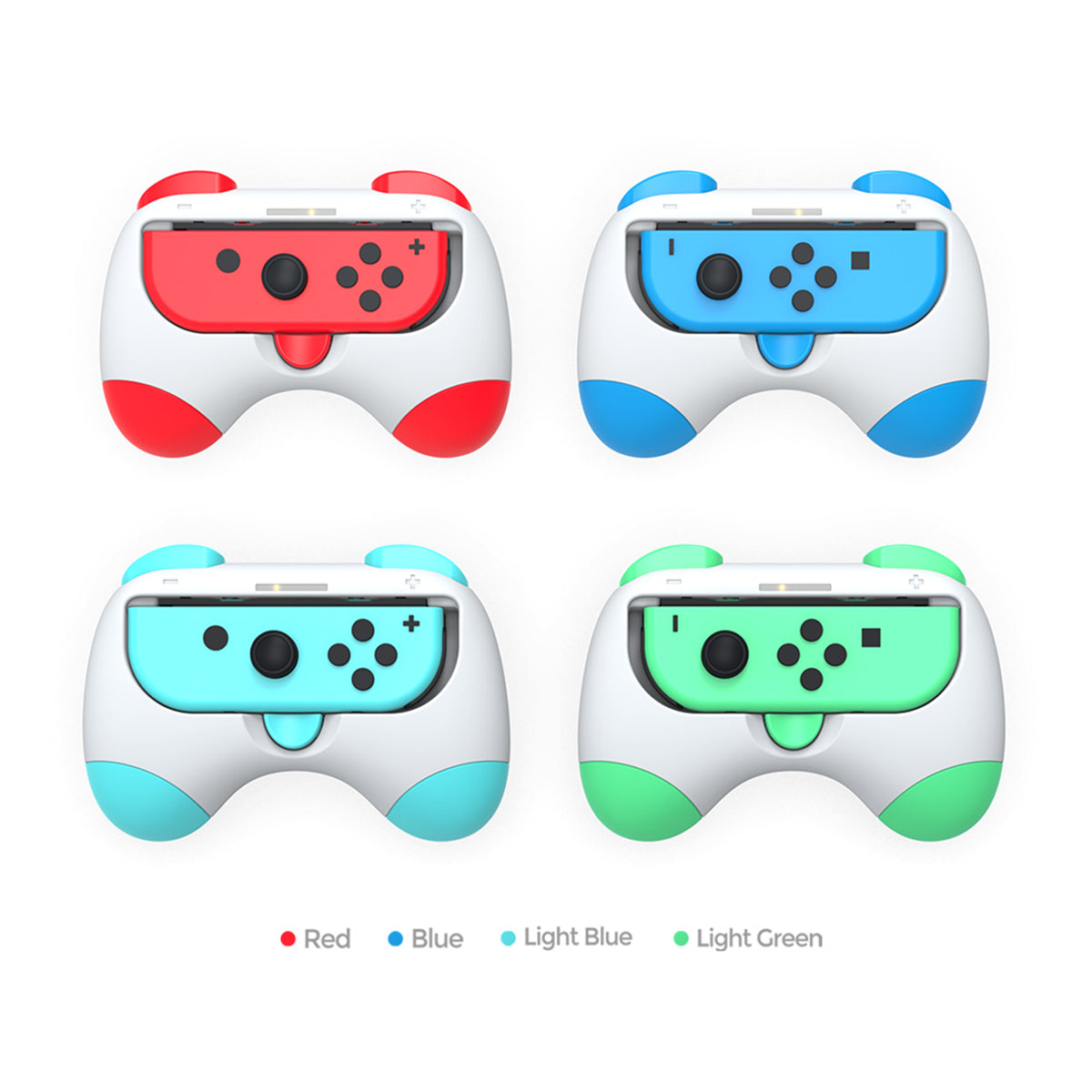 Dobe Controller Grip for Nintendo Switch / Switch OLED Joy-Pad (Pink/Yellow, Red/Blue, Purple/Green, Light Green/Light Blue) TNS-2130