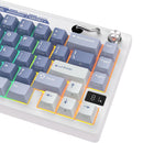Royal Kludge RK M65 Tri-Mode RGB 66 Keys Hot-Swappable Mechanical Keyboard Ocean Blue