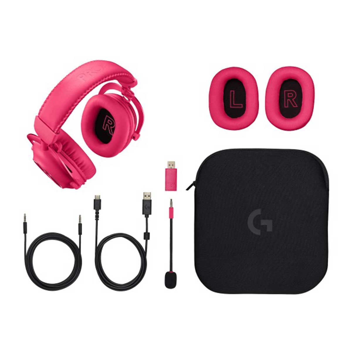 Logitech Pro X 2 Lightspeed Wireless Gaming Headset (Magenta)