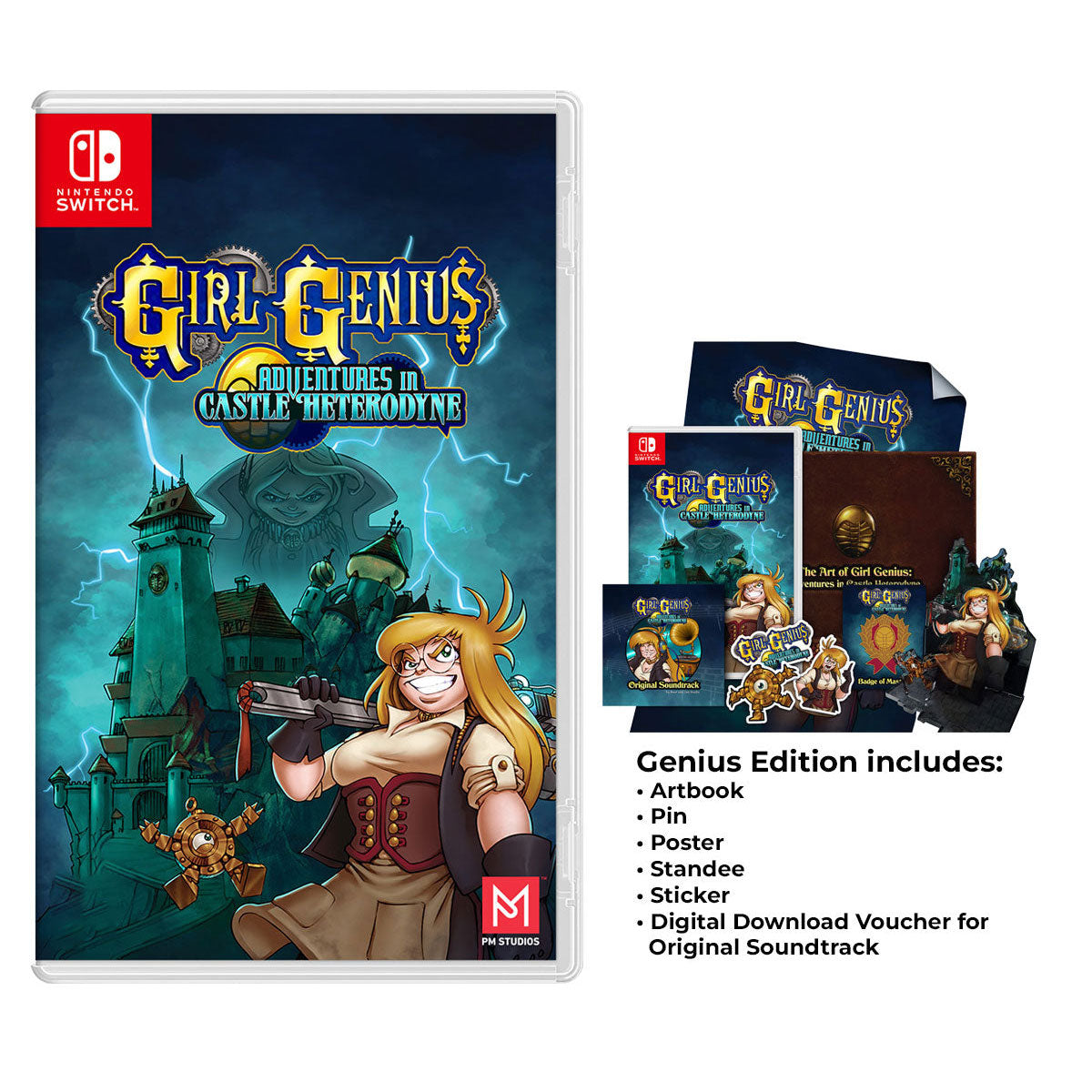 Nintendo Switch Girl Genius Adventures In Castle Heterodyne Genius Edition | DataBlitz