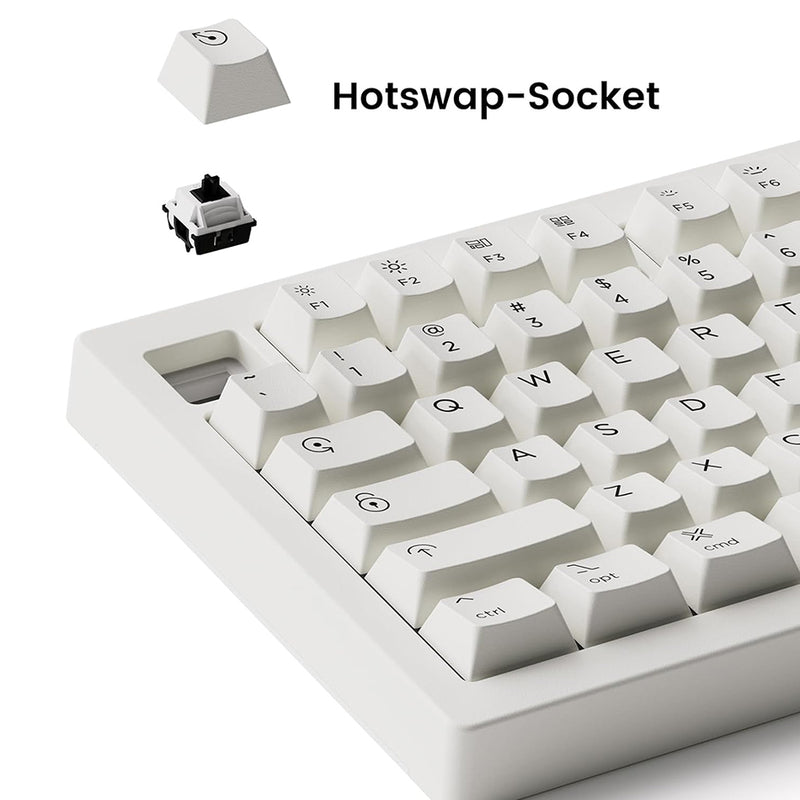 Akko 5075B Plus Air Multi-Mode RGB Hot-Swappable Mechanical Keyboard (Akko V3 Piano Pro Switch)